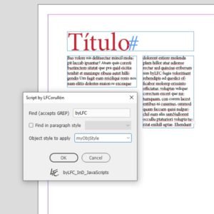 Apply object style by search – lfcorullon scripts