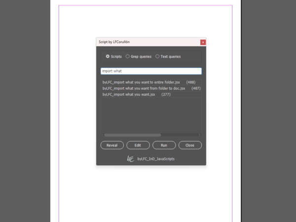 Quick run – lfcorullon scripts