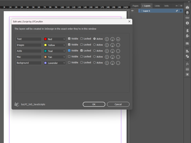 Sets of layers – lfcorullon scripts